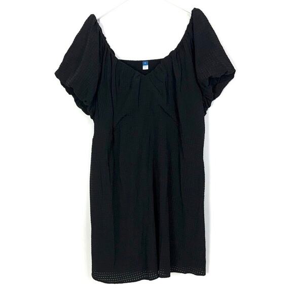 Old Navy Flutter Puff Sleeve Textured Dress - Picture 2 of 7